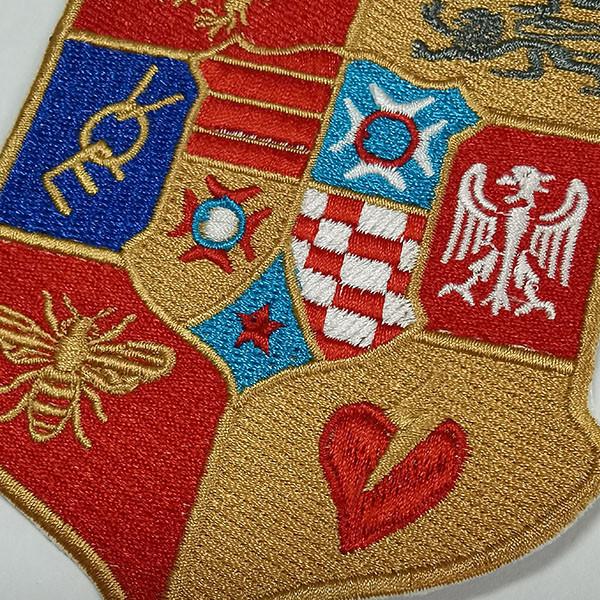 Os remendos bordados costume das linhas do poliéster personalizaram remendos de Velcro