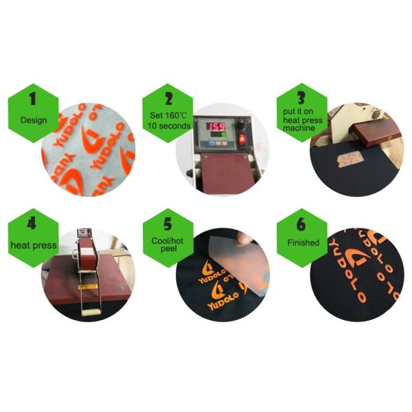 480MM*640MM Heat Transfer Labels For Clothing Hot / Cold Peeling Method