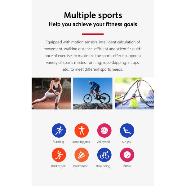 Smartwatch женщин T500+ с монитором тарифа сердца