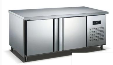 500L Countertop Freezer Display , 2 door SS Fridge Freezer