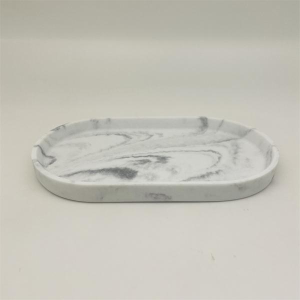 36HCM Polyresin Bathroom Sets Accessories Marble Print Hotel Home Toilet Bowl Cleaner Brush