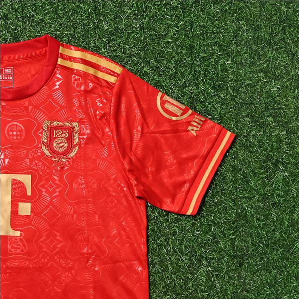 FC Bayern Munich 125th Anniversary Childrens Jersey Limited Edition with Customizable Number Printing