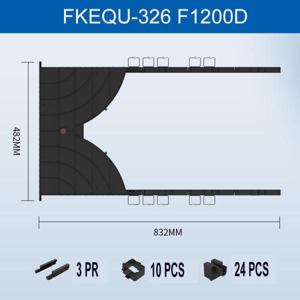 FONGKO Channel Type 19 Inch 24 Ports Data Center Cable Management Rack Cable Manager