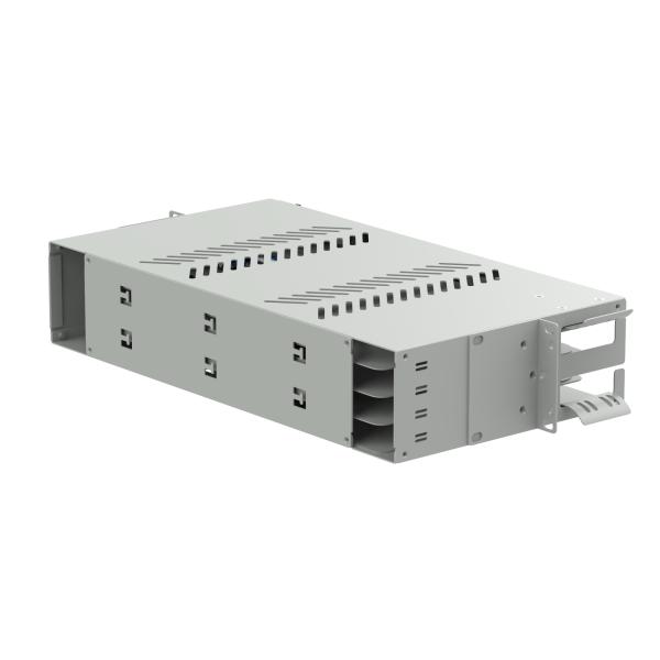 19 Inch Data Center Fiber Optic Patch Panel Sub ODF with LC APC Swing Type and 5