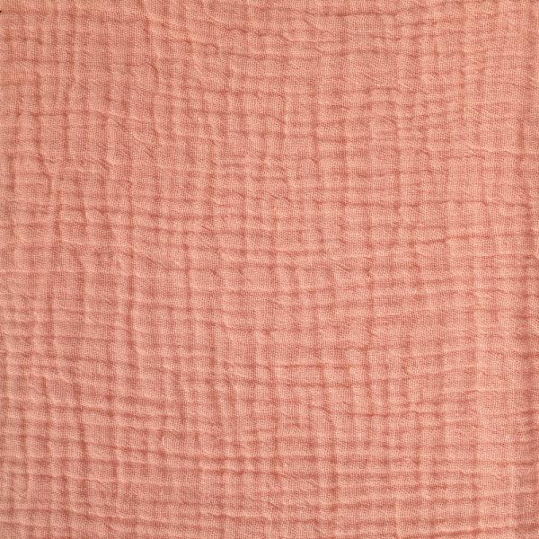 Top Fashion 100% Cotton Fabric Organic Piece Dyed Double Layer Crepe Material in Pure Color-Soft Feel for Baby & Kids Boys Girls