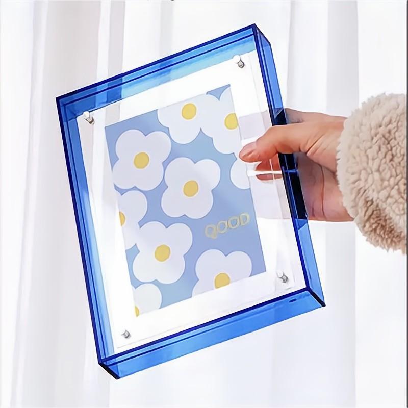 Factory Custom Double Sided Transparent Silk Scarf Displaying Artwork Certificate Exhibition Acrylic Picture Frame