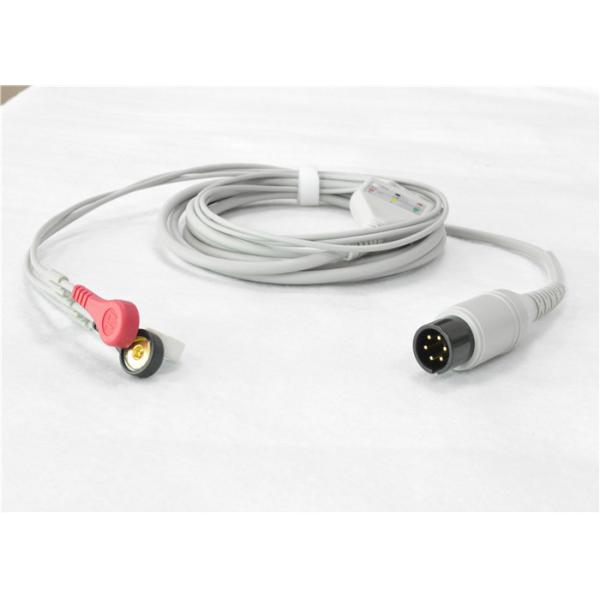 Медицинский кабель подводящих проводов Экг, кабель Дя Экг 5.0мм терпеливым защищаемый руководством