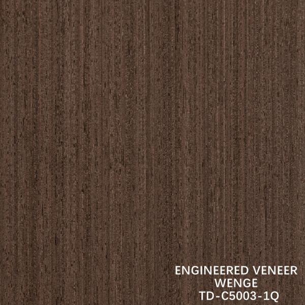Recon Wenge -5001Q/5003Q/3Q Wood Veneer Fine-Line Thickness 0.15-1.8mm Fleeced Back For Interior Doors And Windows