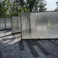 Telas de mosaico de vidro de parede interior transparente para bloco de vidro de cozinha