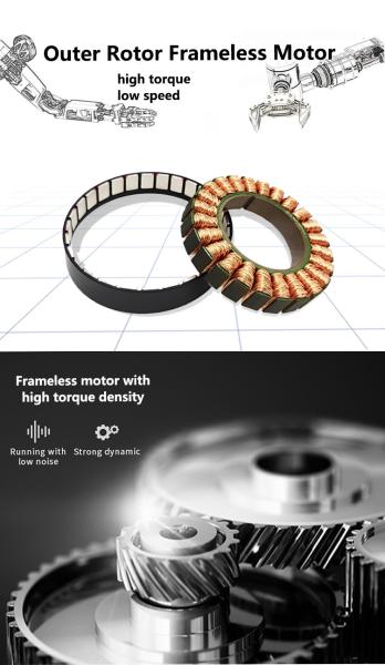 Customized OutRunner Robot BLDC Frameless Motor For 3 Axis Gimbal Camera