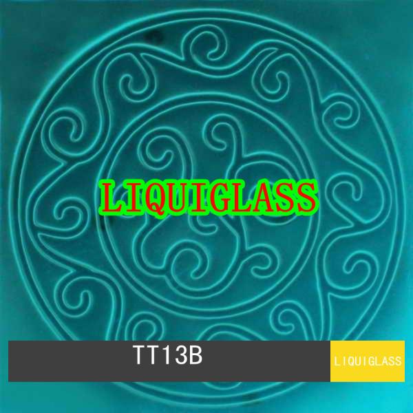 Solid Printed Toughened And Laminated Glass Tile