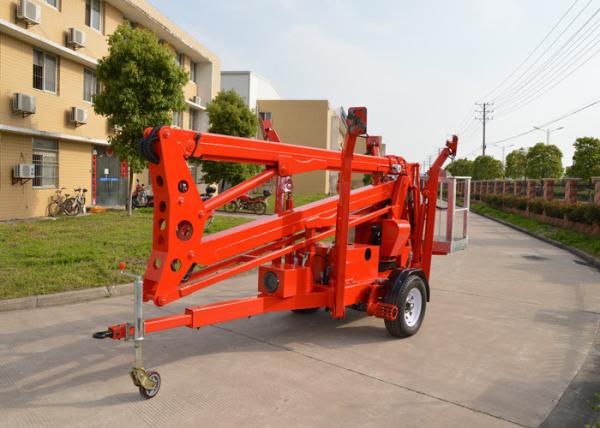 16M Trailer Mounted Boom Lift Hydraulic Towable With 14M Platform Height KD-P16