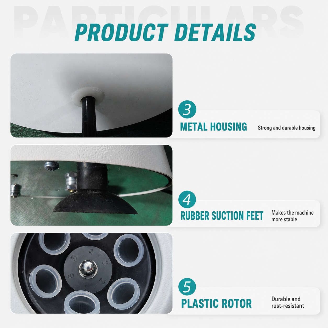 800D Portable Electric Centrifuge 4000rpm 6x10ml Angle Rotor Small Centrifuge Laboratory Machine Beauty Salon Use