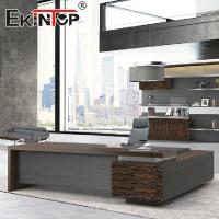 Directeur en bois Wood Computer Desk de meubles de bureau de dessus de placage