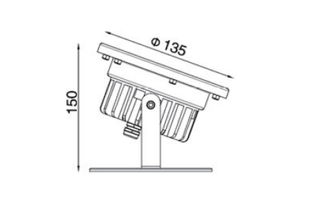 свет пятна СИД 9W со снабжением жилищем водоустойчивым IP68 теплоотвода нержавеющей стали плашк-бросания