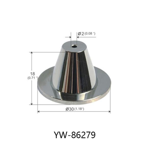 ∅15mm Dia Brass Plated Nickel Ceiling Hardware Part With Roller Shaft YW86275