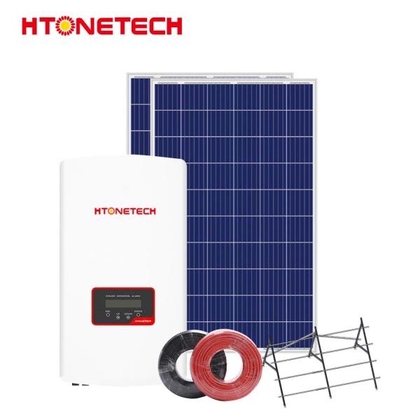 5000W 45000W On Grid Solar Power Systems With Solar Panels N Type