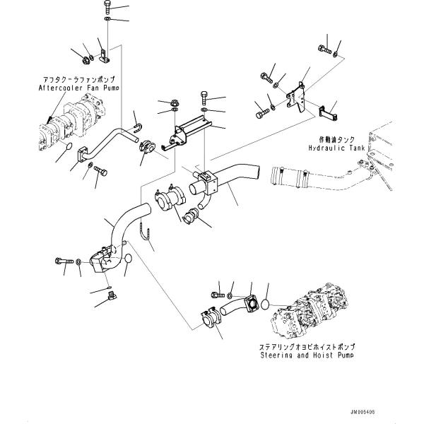 708-1W-02260 708-1W-02270 708-1W-00450 708-1W-00460 Для грузовиков Komatsu HM400-3 Гидравлический насос рулевого управления и насос подъема