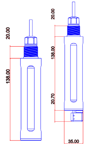Water Quality Suspended Solids Tss Probe Sensor Self Cleaning