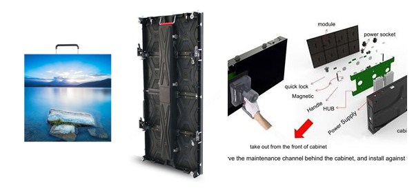 MBI 5124 Driver IC P3.91 Backup  Indoor Advertising Led Display Screen For Rental Stage