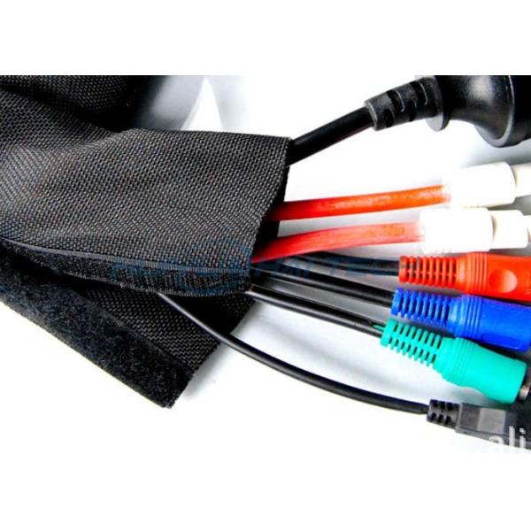 Manchon de câble flexible durable de Velcro pour la gestion de fil favorable à l