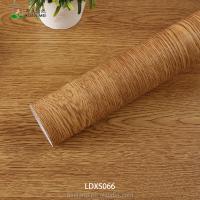 Película autoadhesiva de granos de madera brillante de PVC para la renovación de muebles