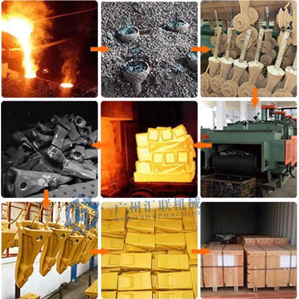 Экскаватор KOMATSU разделяет зубы ведра зубила утеса зубов 205-70-19570RC-3 19570RC ведра PC200