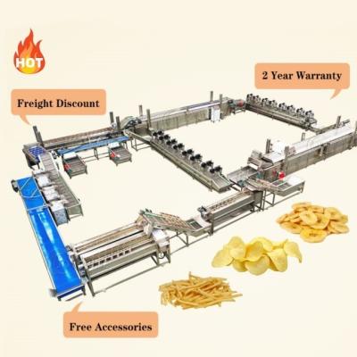 380V 80kw linha de produção de batatas fritas para a fabricação de batatas fritas consistente e uniforme