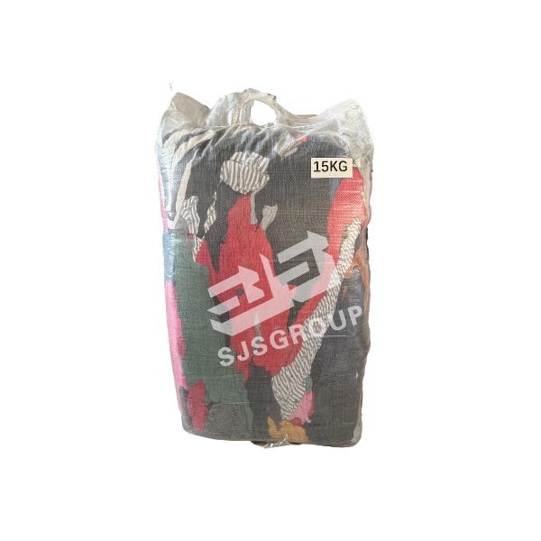 Soft & absorbent Trapo de algodon Wholesale Cutting T-Shirt Cotton Wiping Mixed Rags Used Clothing Cotton Rag