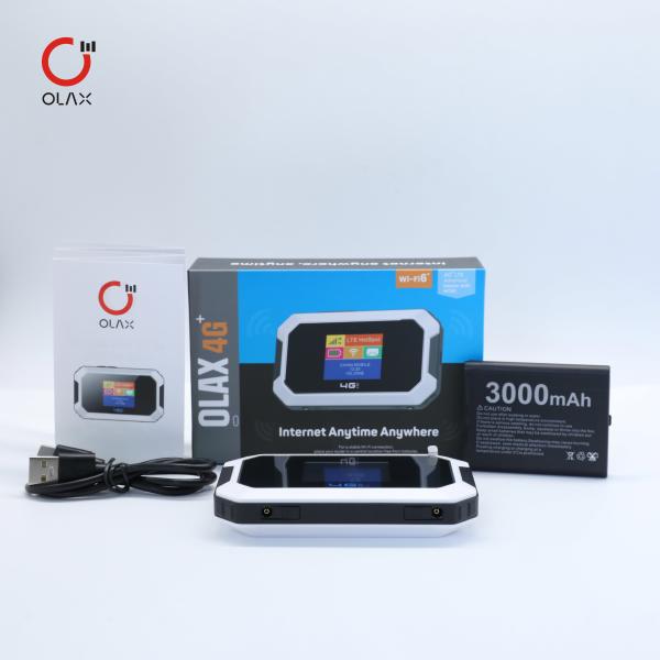 OLAX MT80 Unlocked WiFi 6 Router Wireless Network 3g 4g LTE Esim Customizable Mobile Long Range WiFi Router With Sim Card Slot