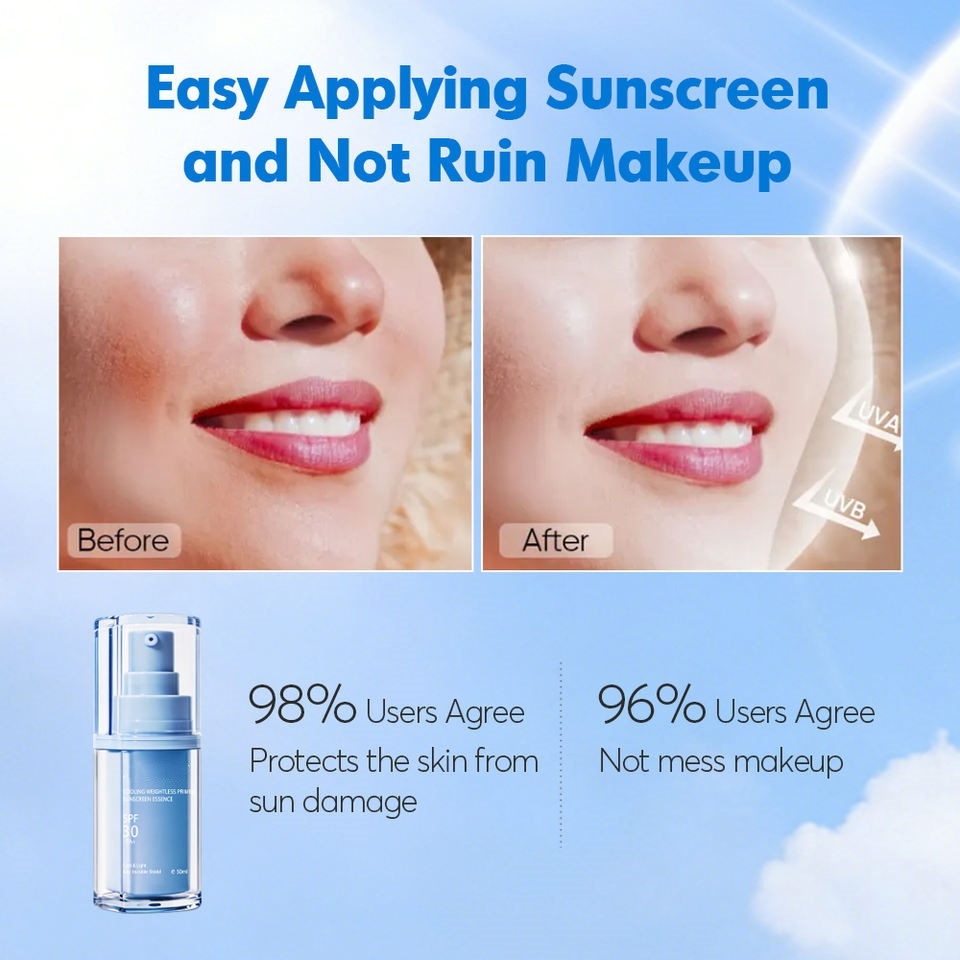 OEM ODM Korean skin care facial essence enzyme sunscreen SPF 50 PA cold ultraviolet protection hyaluronic acid facial essence