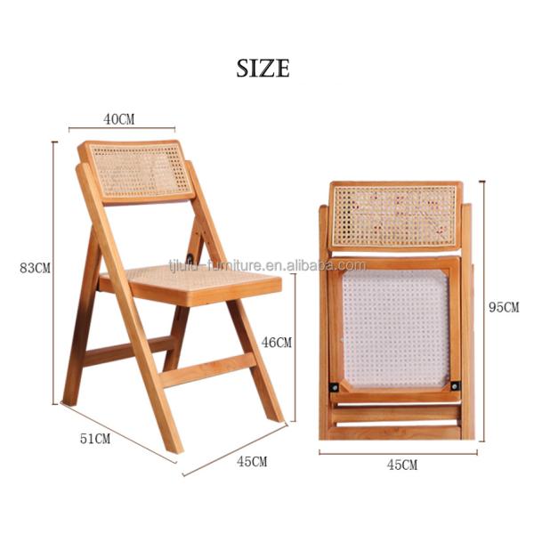 Wooden Dining Room Furniture Durable Foldable Chairs for Restaurants and Events