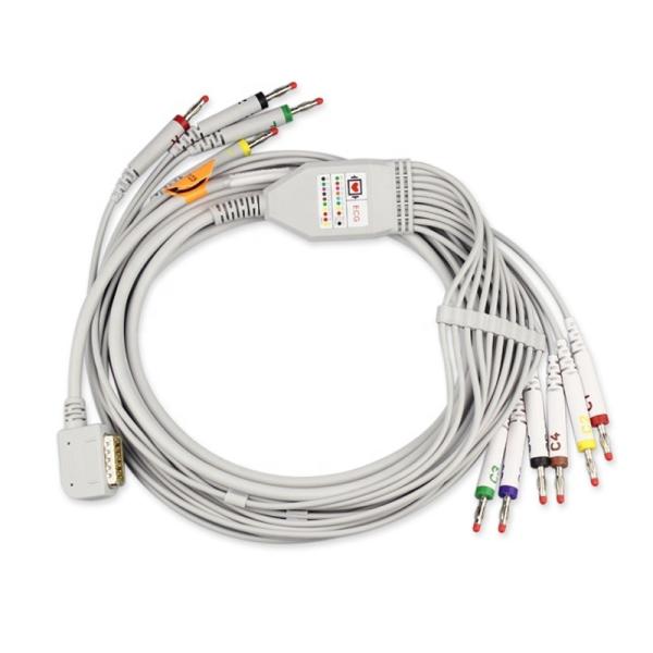 Ultraviolet Light 15P EKG Cable 10 leads EKG Cord Kenz PC-109 ECG 108/110/1203