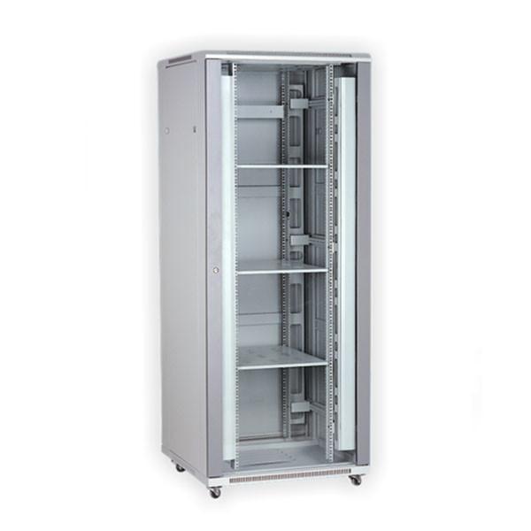 12U - 47U Floor Network Cabinet With Glass Door / Mesh Front Door