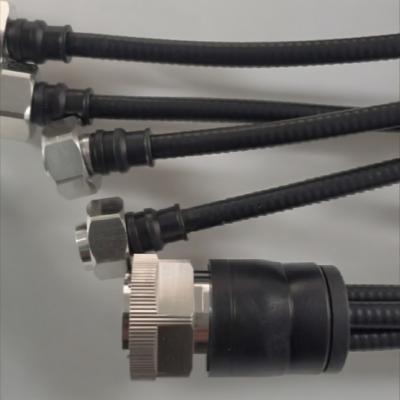 MQ4 MQ5 To 4.3-10 1/4 Flex Jumper Cable Assemblies For Signal