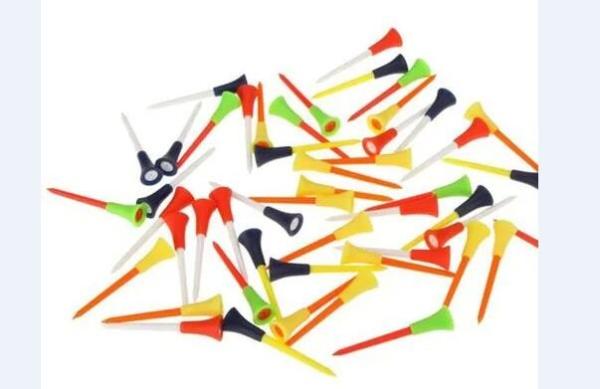 Printed Cool Divot Tools , Custom Logo Plastic Colorful Golf Tees