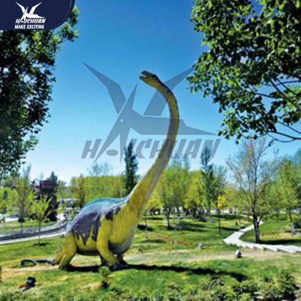 Winter Garden Decorative Realistic Dinosaur Models In Steel Frame