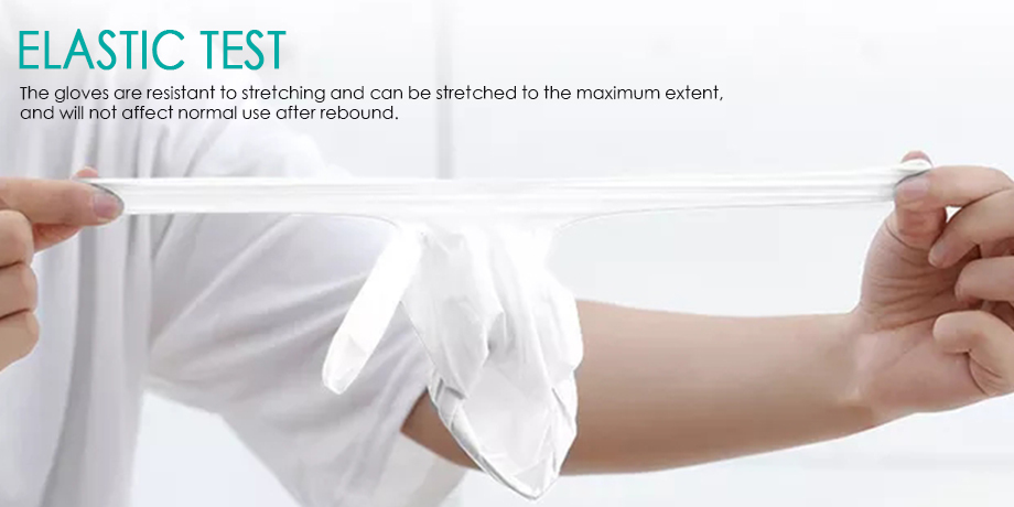 Natural White Powder Free Latex Gloves Sensitive Touch Latex Medical Exam Gloves Ambidextrous Design