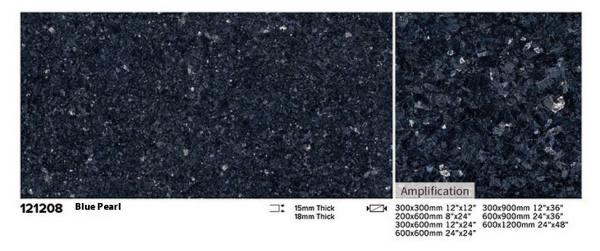 Blue Brown Outdoor Porcelain Paving Tile 300x300mm 600x1200mm