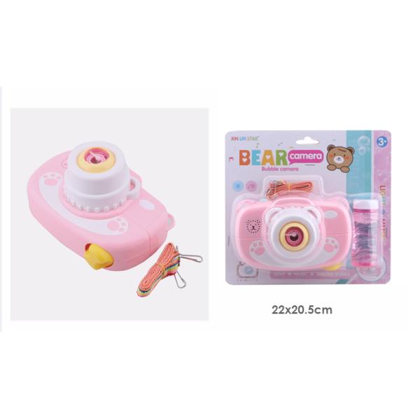 Cartoon CE Water Sprinkler Toys , MSDS 360 Tilt Bubble Blowing Camera