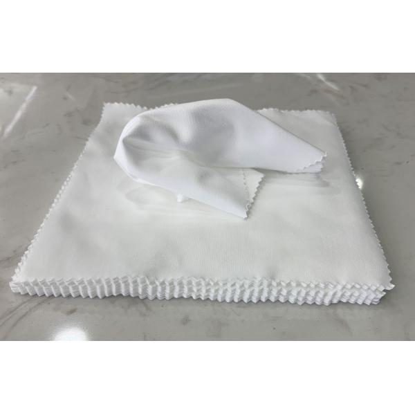 Fashion Sustainable White Square Eyewear Cleaning Cloth