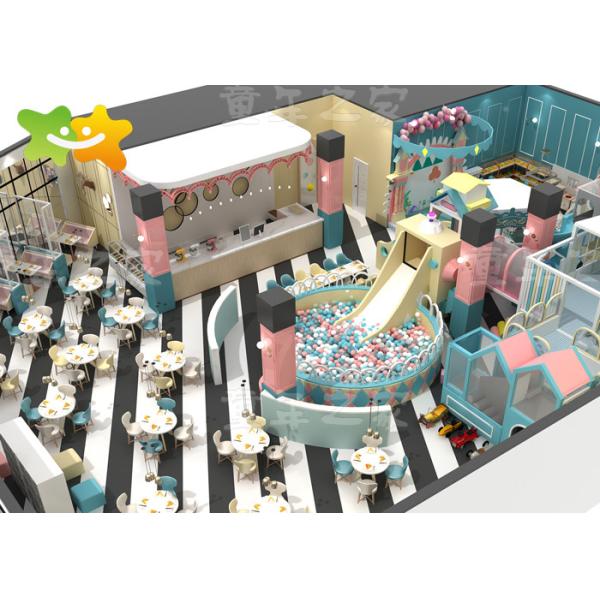 Large Toddler Indoor Play Equipment / 400 M² Commercial Parent - Child Restaurant Indoor Playground Equipment