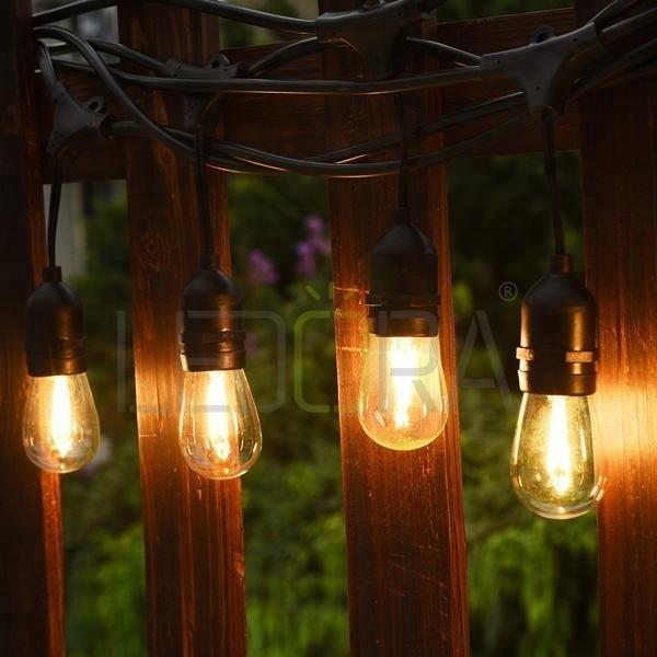 Festival Plastic Edison Bulb String Lights Fairy Edison Bulb Patio Lights