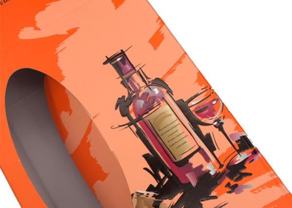 Caixa de presente portátil que empacota, caixas de presente do vinho tinto da garrafa de vinho do Natal