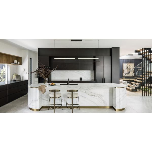 Acrylic Modular Assembled Kitchen Cabinets Melamine Carcase