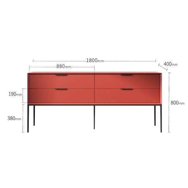 Profundidad de la longitud 400m m del gabinete 1800m m de la habitación de la alta capacidad del color sólido
