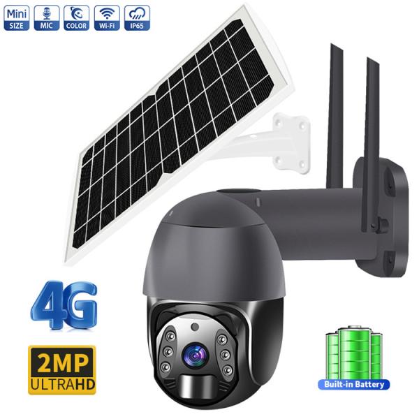 Starlight Color Night Vision 4G Solar Camera With 8M PIR Detection