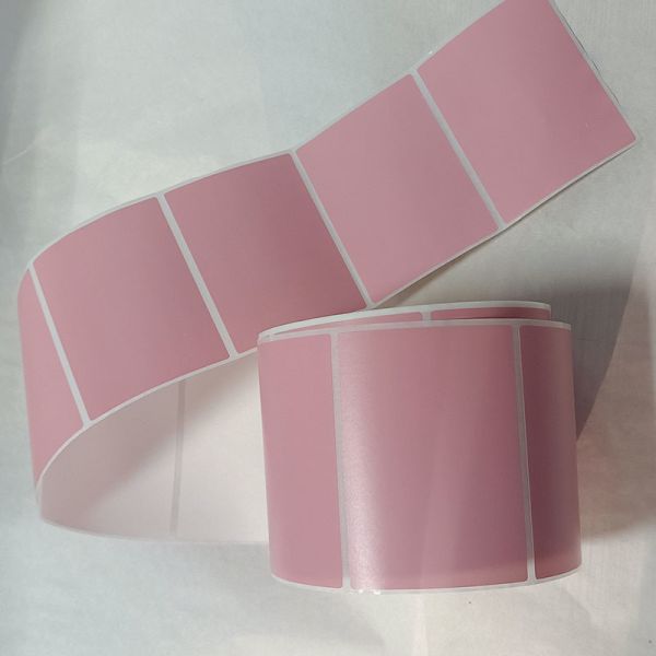 Pink Thermal Printer Roll Sticker Paper Logistics Transportation Printing Label