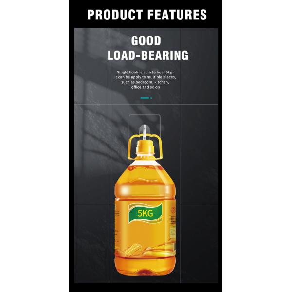 WGO Self Adhesive PC clear coat hook Heavy Duty For Hanging Coat Towel Kitchen Bathroom Waterproof Rustproof