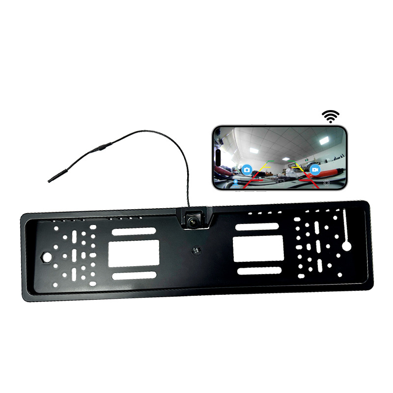 KingCrown WiFi License Plate Frame Backup Camera with HD 720P/1080P Resolution 140° Wide Angle and IP67 Waterproof for Mercedes BMW Toyota Ford Honda Hyundai Kia Audi SUV Van